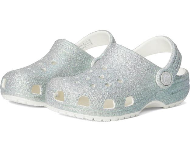 Crocs Classic 210985-100 Clogs Toddler US C6 White Slip-On Comfort Shoes GBO1575