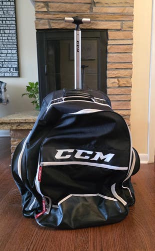 CCM rolling Bag with back straps(Used)