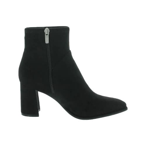 Marc Fisher Dyvine Boots Womens US 7 Black Faux Suede Block Heel Bootie ZOGG2226