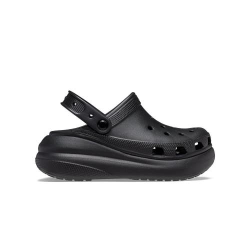 Crocs Classic Crush 207521-001 Clog Unisex US M3/W5 Black Comfort Sandal GBO1573