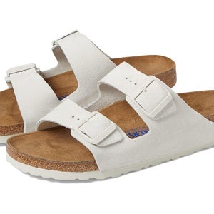 Birkenstock Arizona Sandals Women's US 7 Antique White Slip On Slide ZOGG1955