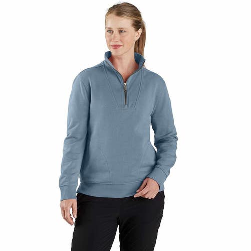Carhartt Tencel Fiber Series Sweatshirt Women's Medium Blue Relaxed Fit JAX519