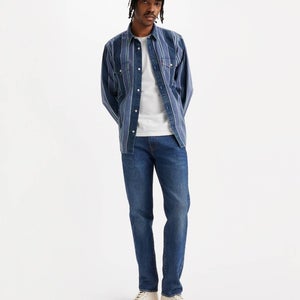 Levi's 502 Jeans Men's 34x34 Blue Denim Taper Fit Authentic Soft Tapered RED1316