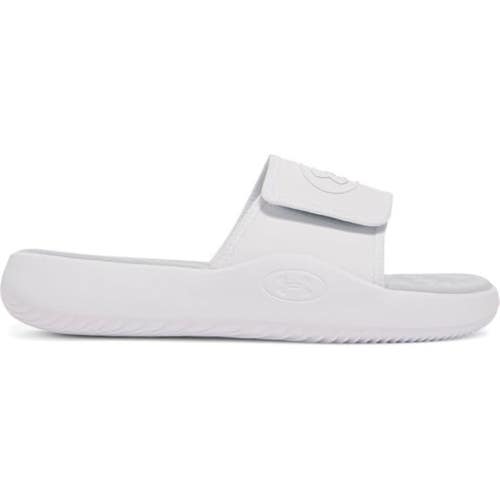 Under Armour Ignite Pro 8 6000337-101 Sandals Mens 11 White Slip-On Slide JAX544