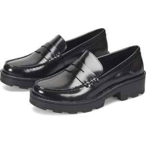 Born Carrera BR0041700 Flats Women 10 Black Leather Penny Loafers Shoes ZOGG2314