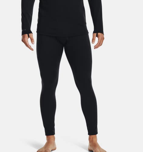 Under Armour Base 4.0 Leggings Men's 2XL Black Stretch Base Layer Bottom JAX527