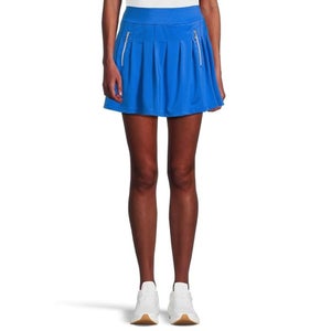 Jamie Sadock Cooltrex 16" Pleated Golf Skort Women's Large Blue Stretch RED1070