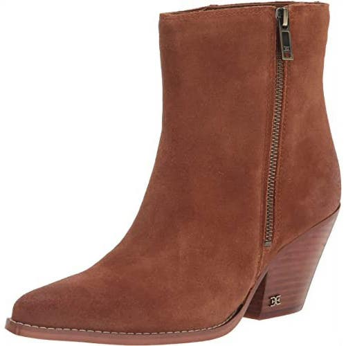 Sam Edelman Jane I2823L2200 Boots Women's 9.5 Brown Suede Ankle Bootie ZOGG2156
