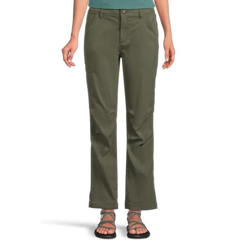 Prana Stretch Zion Pants Womens 6 Spruce Green Straight Leg Five-Pockets RED1252