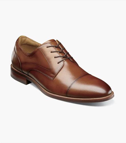 Florsheim Rucci 13384-221 Oxford Men's US 12 Brown Cap Toe Dress Shoes ZOGG2052