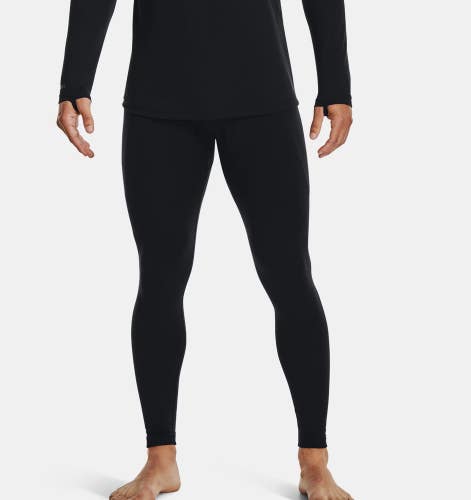 Under Armour Base 3.0 1343246-001 Leggings Men's Black Elastic Waist JAX528