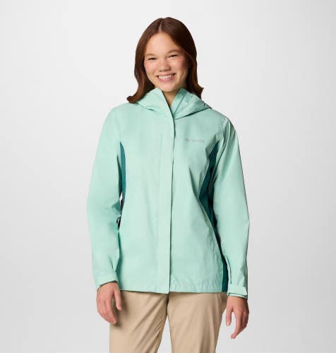 Columbia Arcadia II Jacket Womens 2XL Spray River Blue Omni-Tech Full Zip JAX414