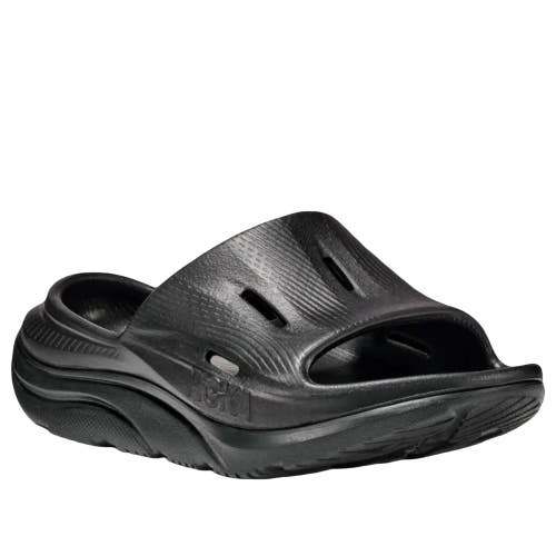 Hoka One One Ora Recovery Slide 3 1134471-BBLC Sandal Kids Black Slip-On JAX542