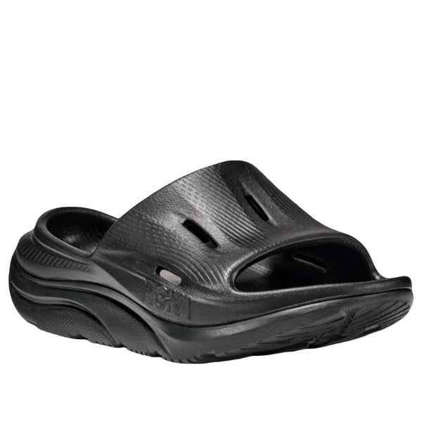 Hoka One One Ora Recovery Slide 3 1134471-BBLC Sandal Kids Black Slip-On JAX542