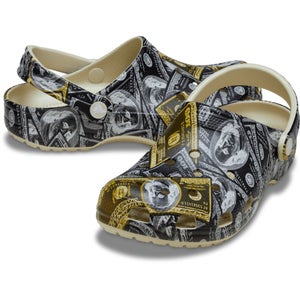 Crocs Classic Money 211968-2Y2 Clogs Men's Bone Printed Comfort Shoes JAX530