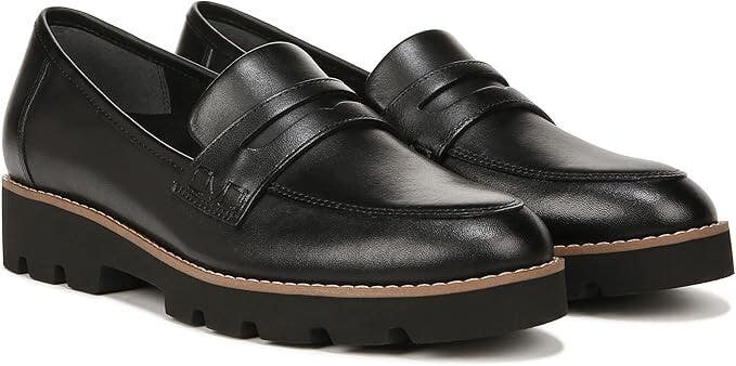 Vionic Cheryl II I7819L1001 Loafer Women's 7 Black Nappa Leather Shoes ZOGG2065