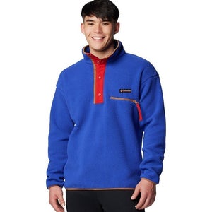 Columbia Helvetia Ii Jacket Men's Clematis Blue Half Snap Fleece Pullover JAX415