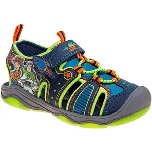 Josmo Toy Story Lighted Sandal Toddler 6 Navy Lime Closed Toe Fisherman ZOGG2312