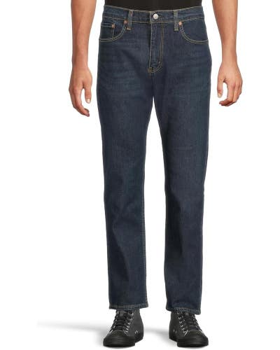 Levi's 502 Jeans Men's 34X32 Blue Denim Stretch Regular Fit Tapered Leg RED1144