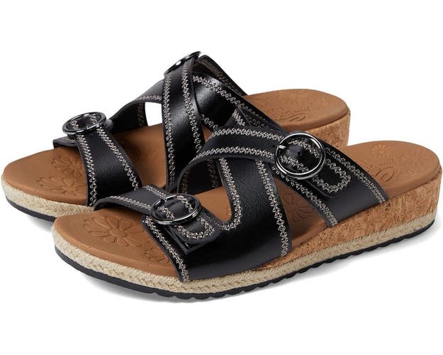 Skechers Breezie - Spring Is Calling 119504-BLK Women 8.5 Black Sandals ZOGG2025