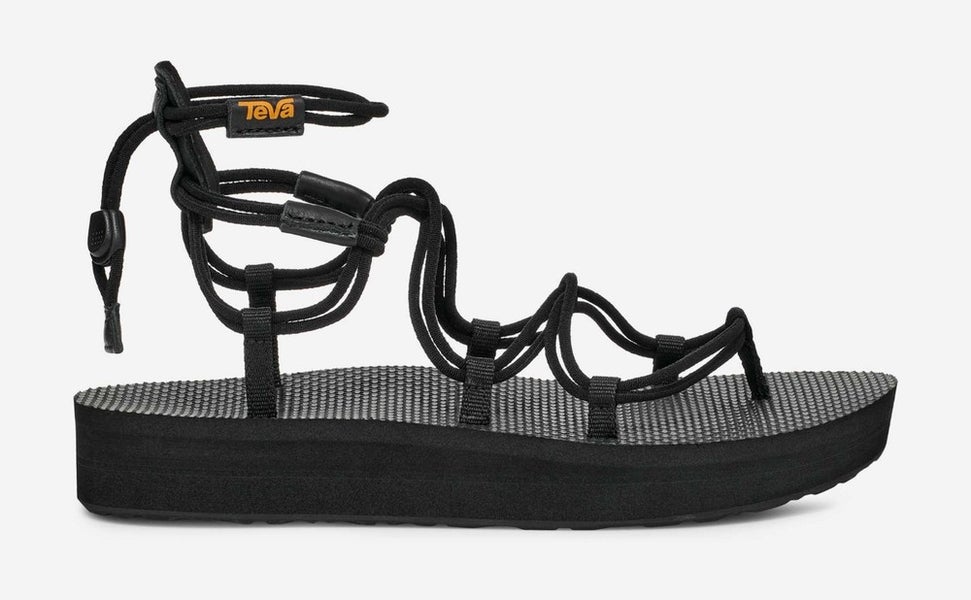 Teva Midform Infinity Sandals Womens Black Ankle Strap Platform Strappy ZOGG2109