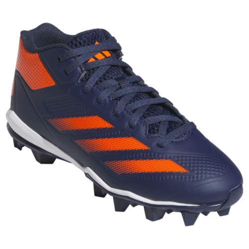 Adidas Adizero Impact JS3053 Kids J3 Blue Orange Molded Baseball Cleats ZOGG2132