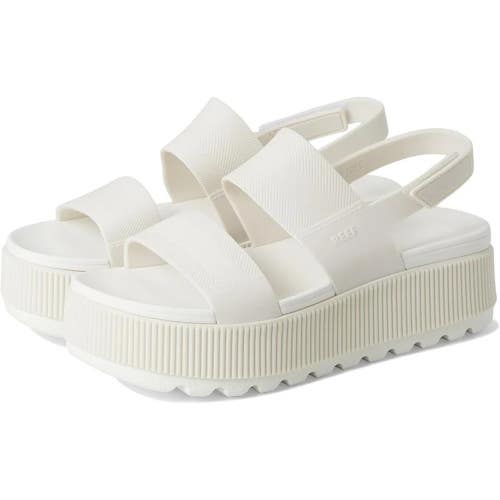 Reef Water Vista Higher CJ6793 Womens 10 White Open Toe Platform Sandal ZOGG2213