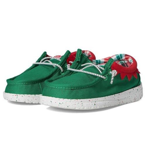 Hey Dude Wally Holiday ELF 42147-3XX Toddler Green Slip-On Casual Shoes ZOGG2031