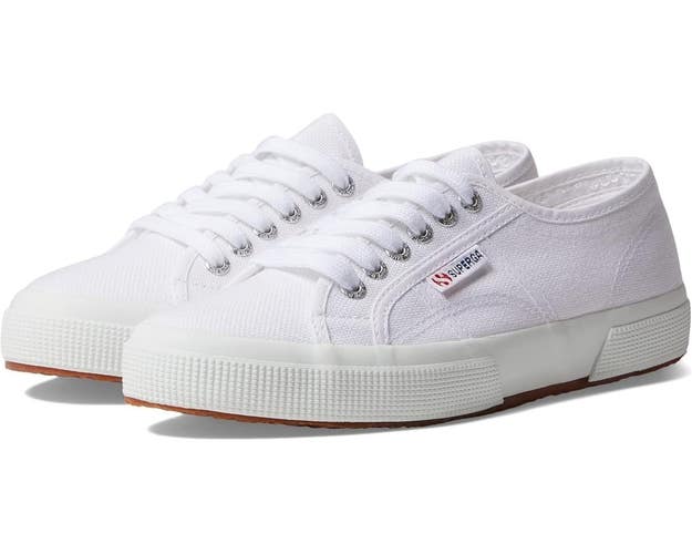Superga 2750 COTU Classic Sneakers Women's 6 White Comfort Casual Shoes ZOGG2178