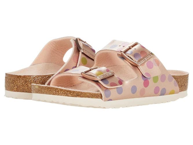Birkenstock Arizona 1021694 Sandal Kids US 2 Pink Dots Birko-Flor Slide ZOGG2121