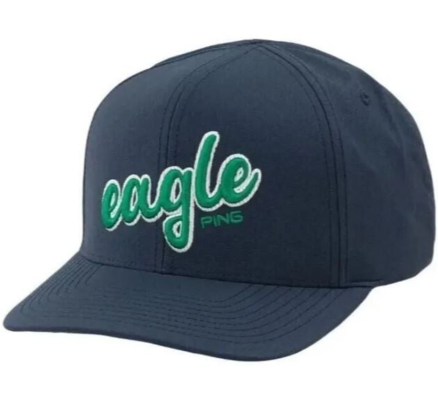 PING Under Par "Eagle" Snapback Hat Cap 37266-03 Navy One Size NEW