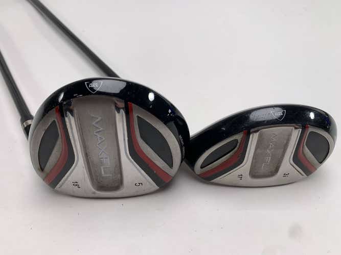 Maxfli Black Max 3 Hybrid & 5 Fairway Wood Set 17* 18* 75g Regular RH