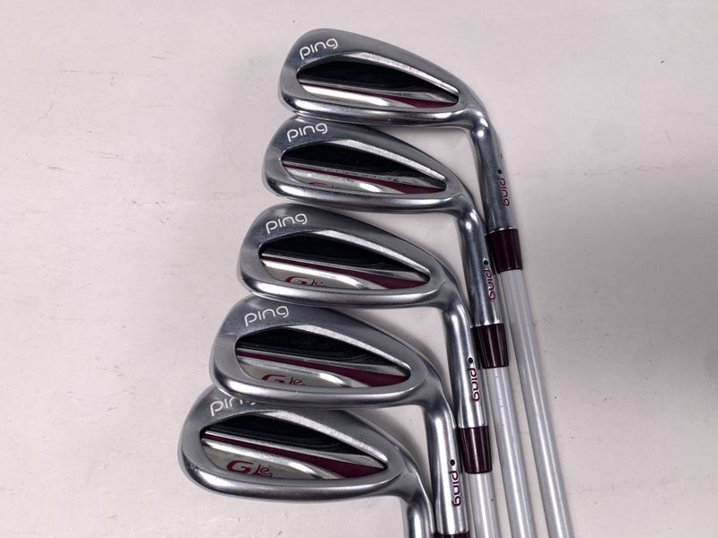 Ping G LE 2 Iron Set 8-PW+GW+SW Black Dot ULT240 Lite Ladies Graphite Womens RH
