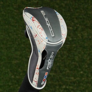 COBRA AMP-CELL FAIRWAY WOOD HEADCOVER SOCK BLACK / SILVER / WHITE ~ LOOK!!