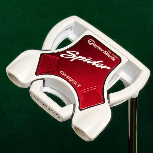 TaylorMade 2024 Spider Ghost White #3 34" Slant-Neck Mallet Putter W/ HC