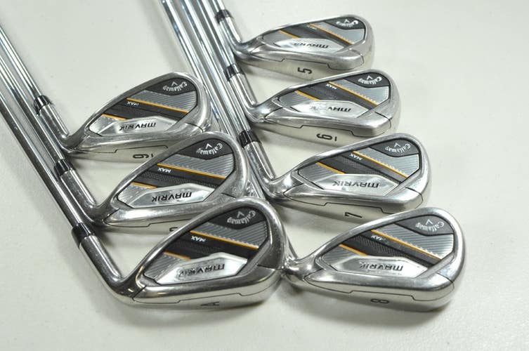 Callaway Mavrik Max 5-PW,AW Iron Set Regular Flex RH KBS MAX 80g Steel # 208426