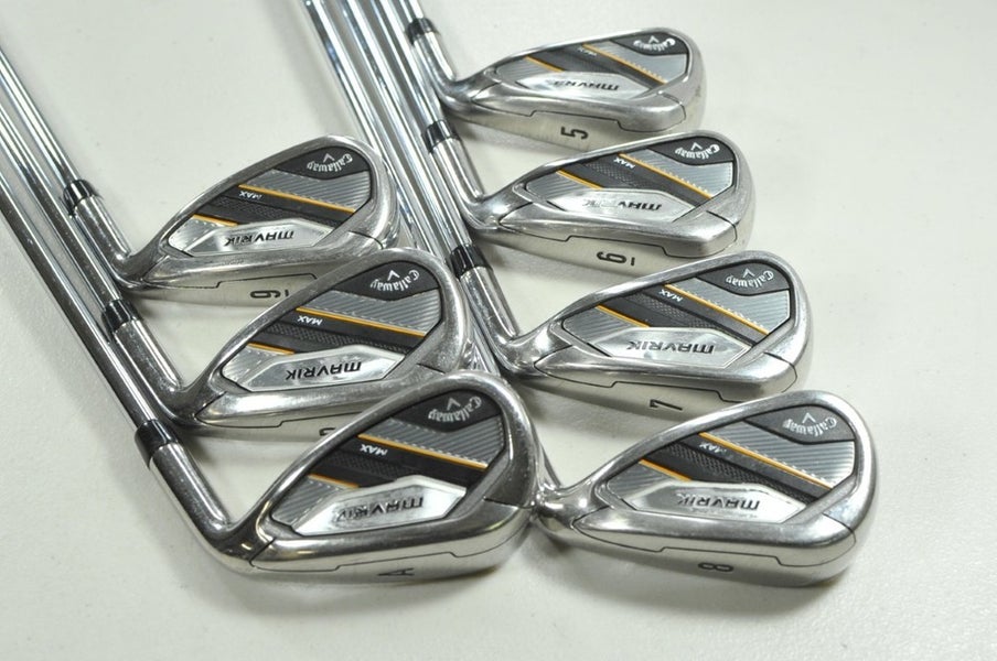 Callaway Mavrik Max 5-PW,AW Iron Set Regular Flex RH KBS MAX 80g Steel # 208426