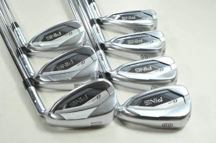 Ping G425 5-W,UW Iron Set Stiff Flex White Dot Right AWT 2.0 Steel +1" # 208393
