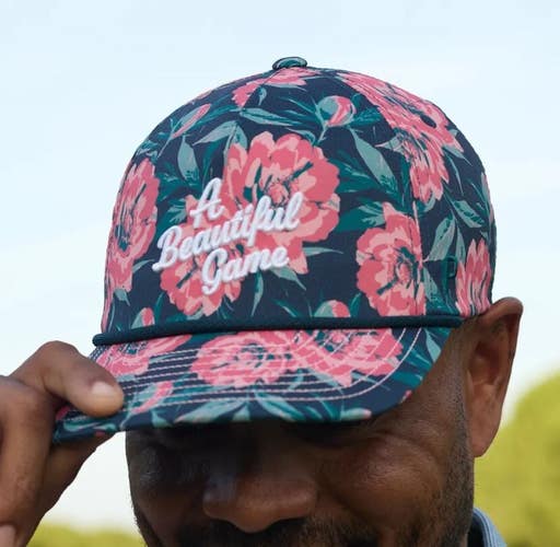 PUMA Golf 2025 Beautiful Game Snapback Adjustable Hat Cap Color: Green/Pink NEW!