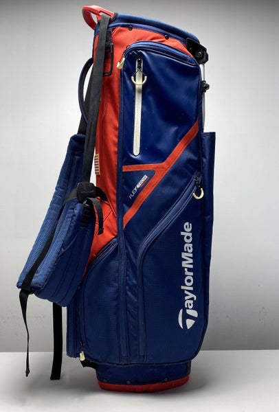 Taylormade Flex Tech Crossover Stand Bag Red/Blue 14-Way Divide Dual Strap Golf
