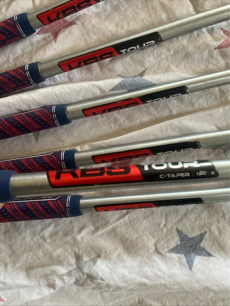 Men's (7 C-Taper 130 X Stiff Golf Shafts, Ben Hogan Ping Used)