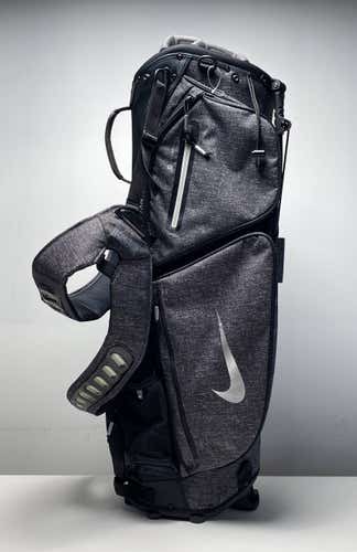 Nike Air Sport Stand Bag Black/Gray 8-Way Divide Dual Strap Golf Bag