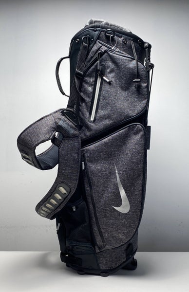 Nike Air Sport Stand Bag Black/Gray 8-Way Divide Dual Strap Golf Bag