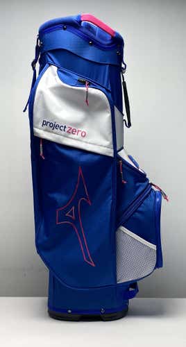 Mizuno Project Zero LW-C Cart Bag Blue/Pink 7-Way Divide Single Strap Golf Bag