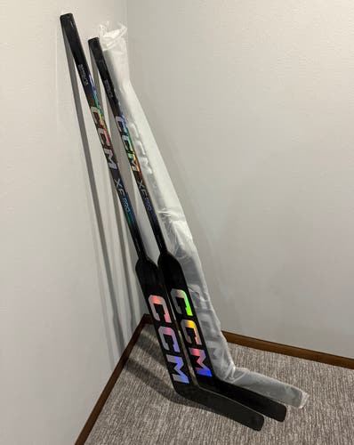 3 Pack (New) CCM XF Pro Goalie Stick 25" Paddle Left
