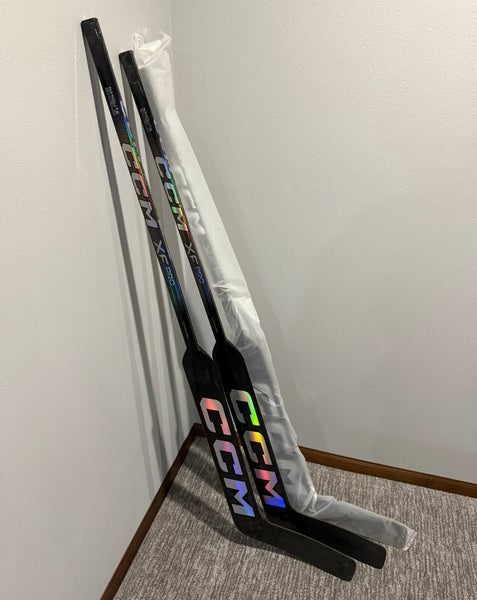 3 Pack (New) CCM XF Pro Goalie Stick 25" Paddle Left