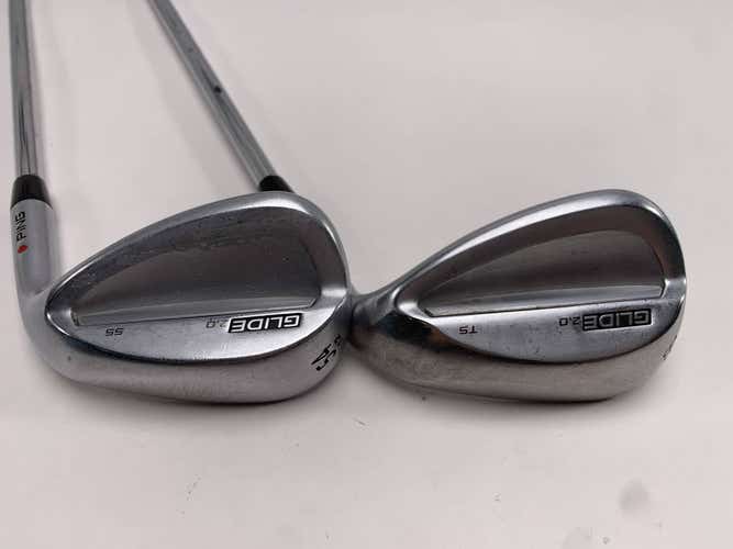 Ping Glide 2.0 Wedge Set 54* 12 58* 6 Red Dot 1* Flat AWT 2.0 Wedge Mens RH