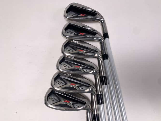 Callaway X Hot 2013 Iron Set 6-PW+GW X Hot 65g Senior Graphite Mens RH