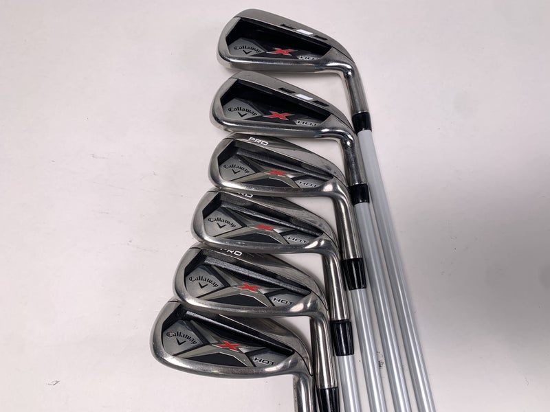 Callaway X Hot 2013 Iron Set 6-PW+GW X Hot 65g Senior Graphite Mens RH
