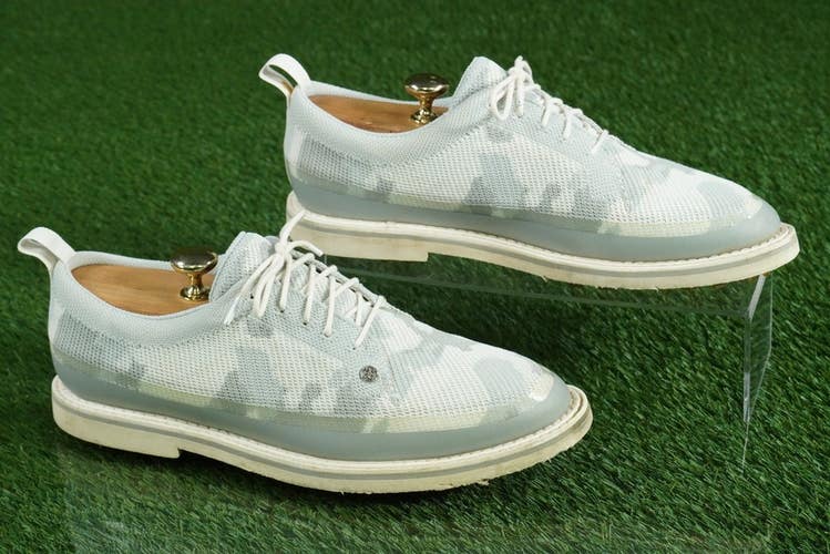 GFORE CAMO KNIT TUXEDO GALLIVANTER GOLF SHOES MENS 10, SNOW GRAY CAMO G4MS22EF10